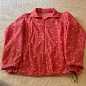 Columbia Pink Fleece Jacket L